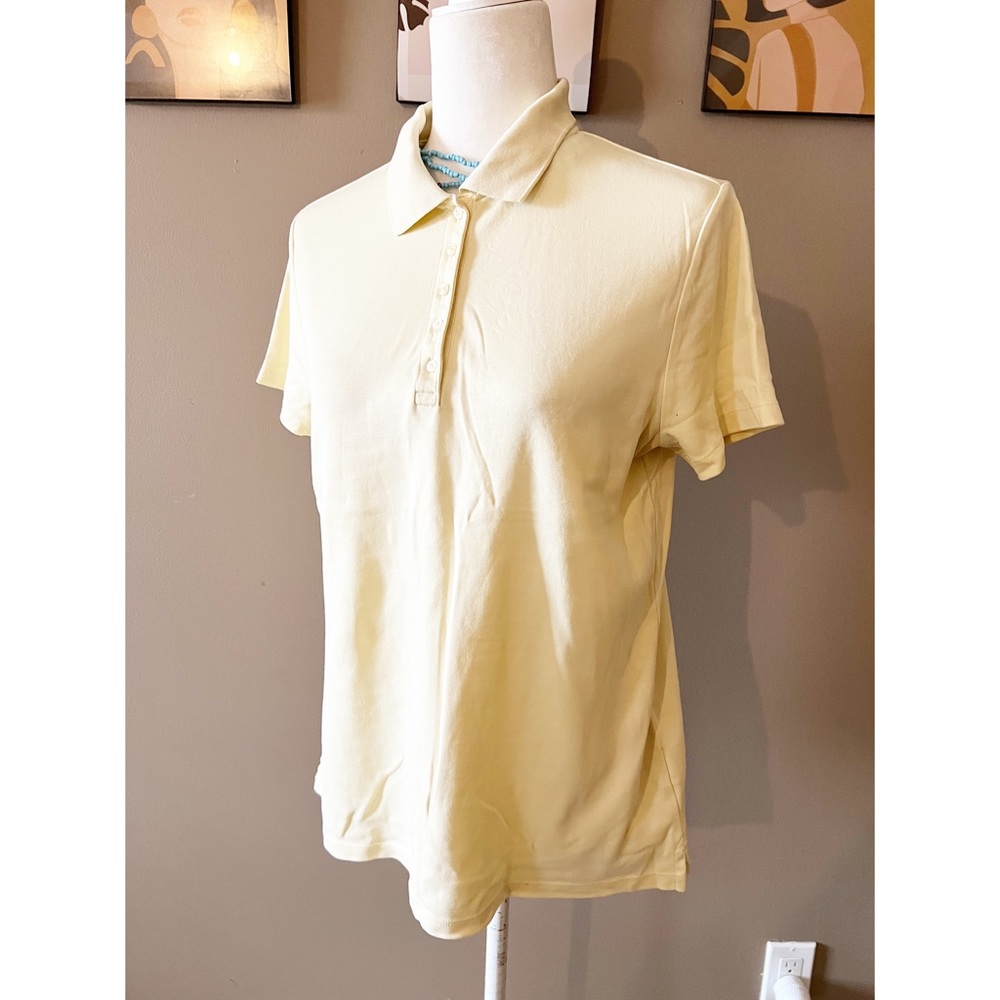 Lands' End Yellow Polo Shirt